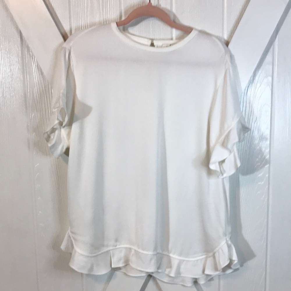 Kate Spade Flutter Sleeve Blouse